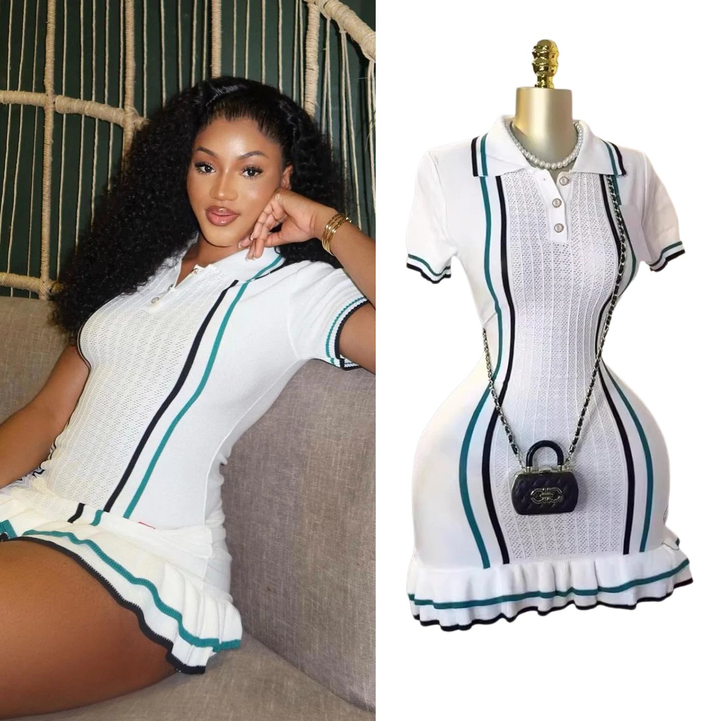 Chic Sexy Package Hips Knitted Mini Dress
