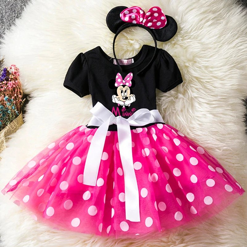 Mickey Minnie Mouse Cartoon Princess Dress