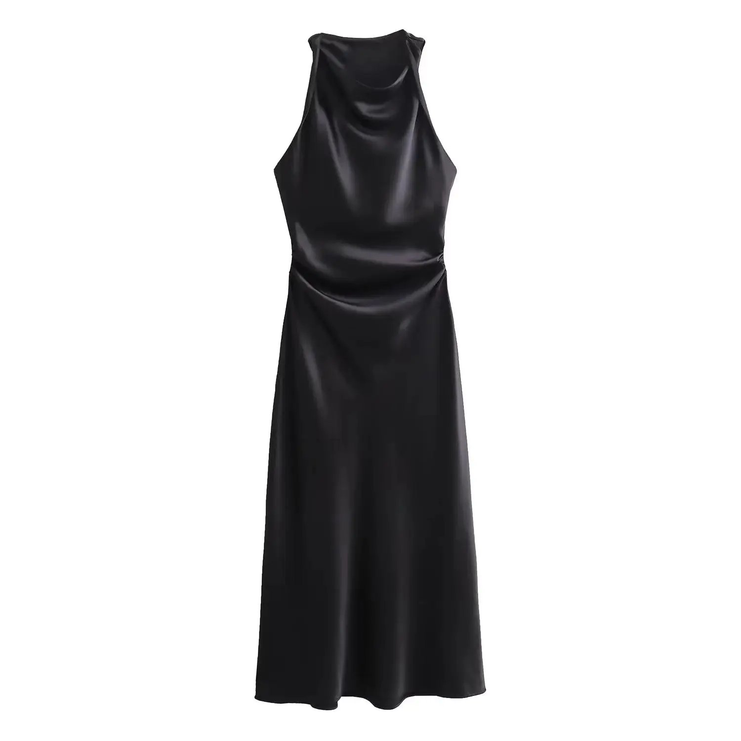 TRAF Satin Long Dresses for Women 2024 Summer Slip Midi Dress Woman Sexy Evening Party Dress Sleeveless Female Elegant Dresses TRAF Satin Long Dresses for Women 2024 Summer Slip Midi Dress Woman Sexy Evening Party Dress Sleeveless Female Elegant Dresses
