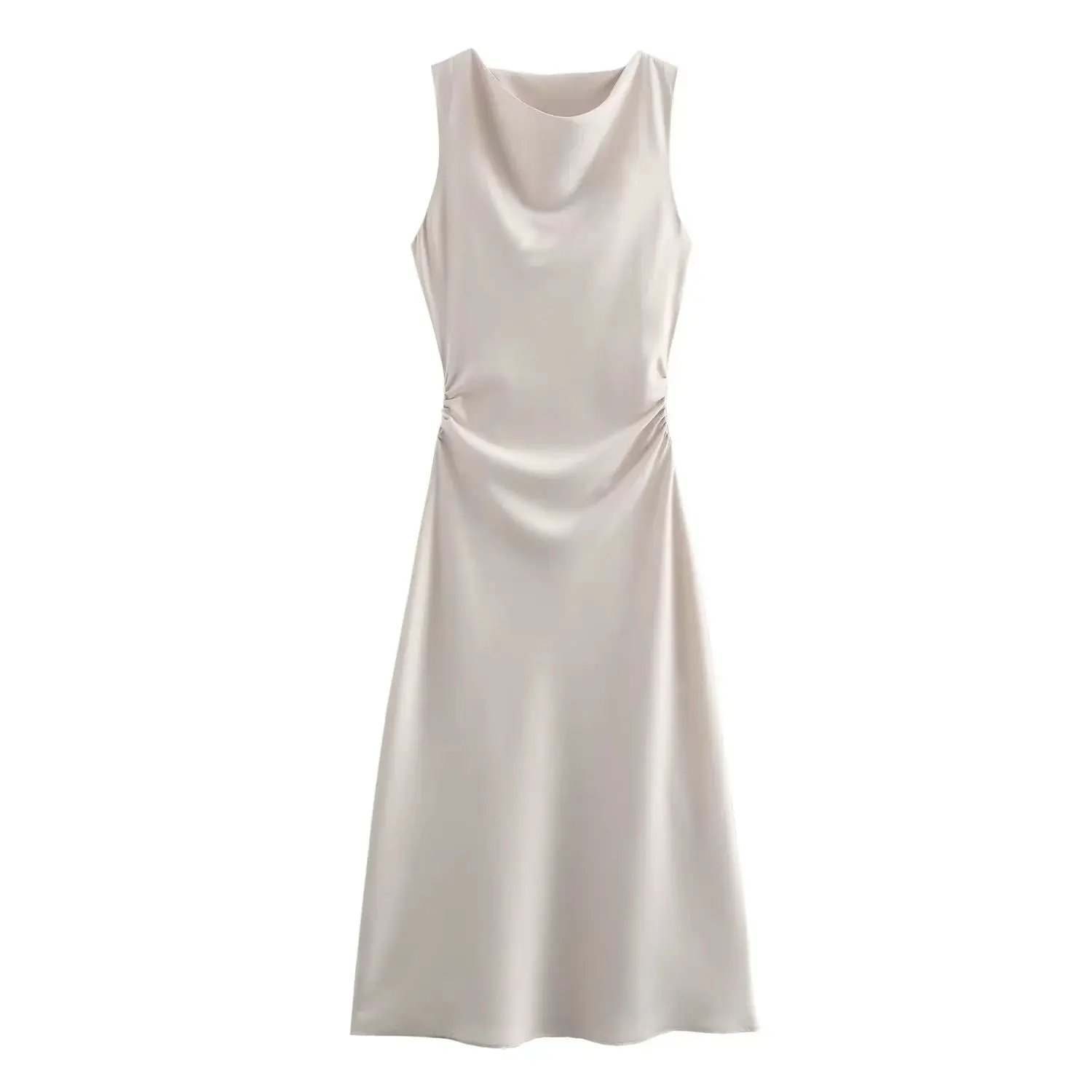 TRAF Satin Long Dresses for Women 2024 Summer Slip Midi Dress Woman Sexy Evening Party Dress Sleeveless Female Elegant Dresses TRAF Satin Long Dresses for Women 2024 Summer Slip Midi Dress Woman Sexy Evening Party Dress Sleeveless Female Elegant Dresses