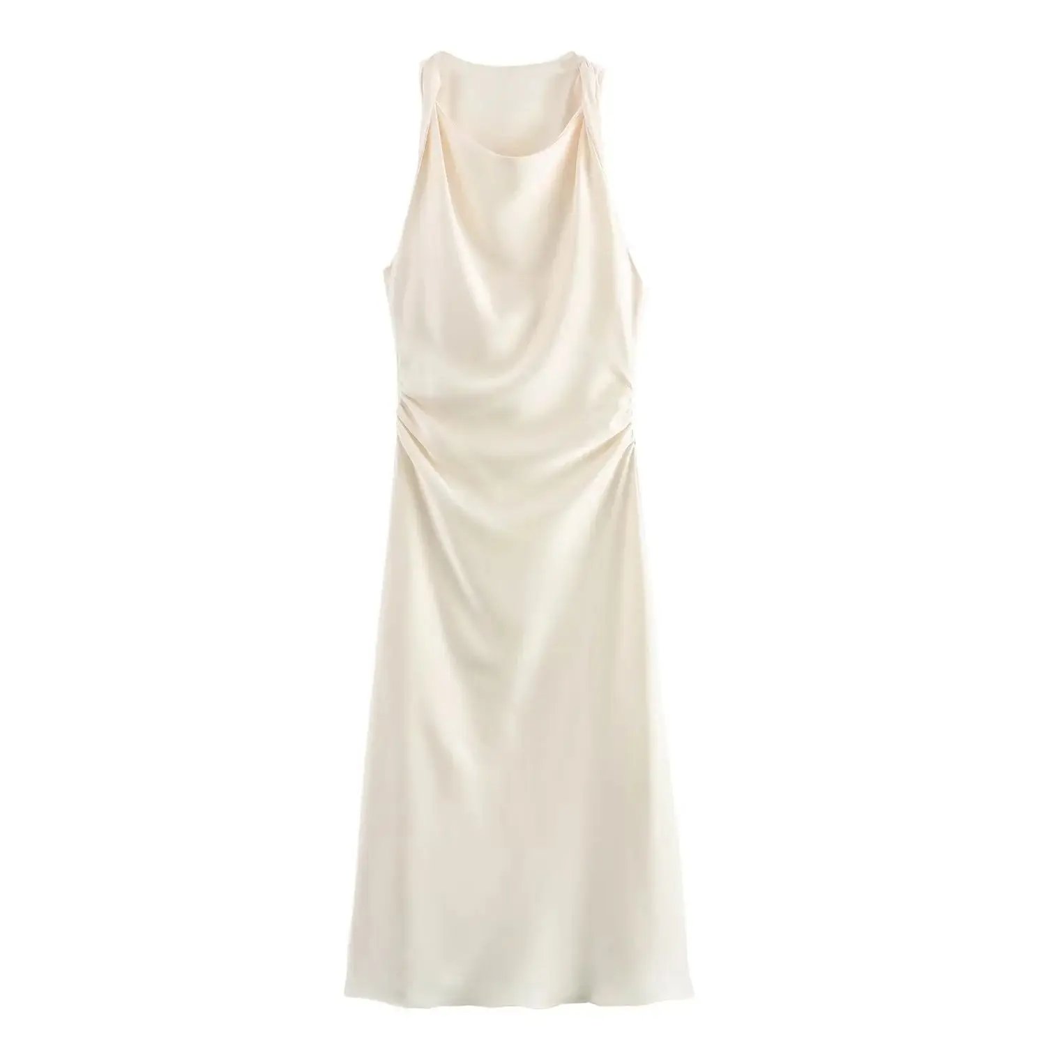 TRAF Satin Long Dresses for Women 2024 Summer Slip Midi Dress Woman Sexy Evening Party Dress Sleeveless Female Elegant Dresses TRAF Satin Long Dresses for Women 2024 Summer Slip Midi Dress Woman Sexy Evening Party Dress Sleeveless Female Elegant Dresses