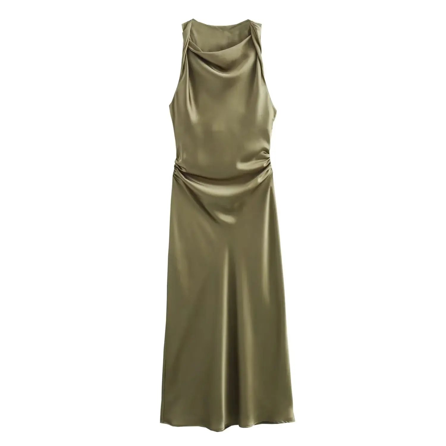 TRAF Satin Long Dresses for Women 2024 Summer Slip Midi Dress Woman Sexy Evening Party Dress Sleeveless Female Elegant Dresses TRAF Satin Long Dresses for Women 2024 Summer Slip Midi Dress Woman Sexy Evening Party Dress Sleeveless Female Elegant Dresses