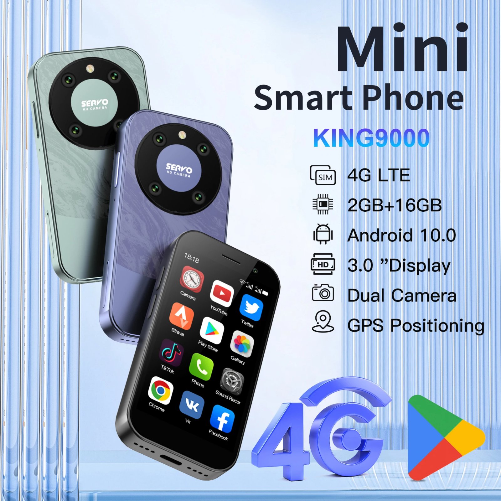 SERVO KING 9000 Small Smartphone