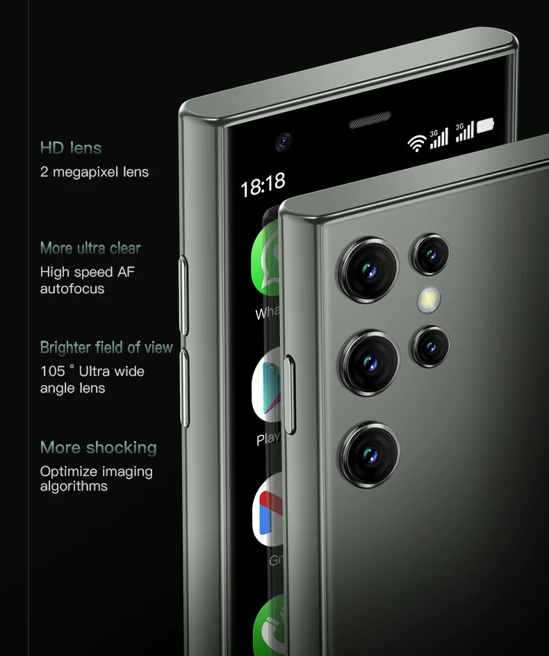 SOYES S23 Pro Smartphone 3.0-inch Mini Phone 3G Network Supports WIFI Bluetooth 2GB+16GB Memory Android Smartphone