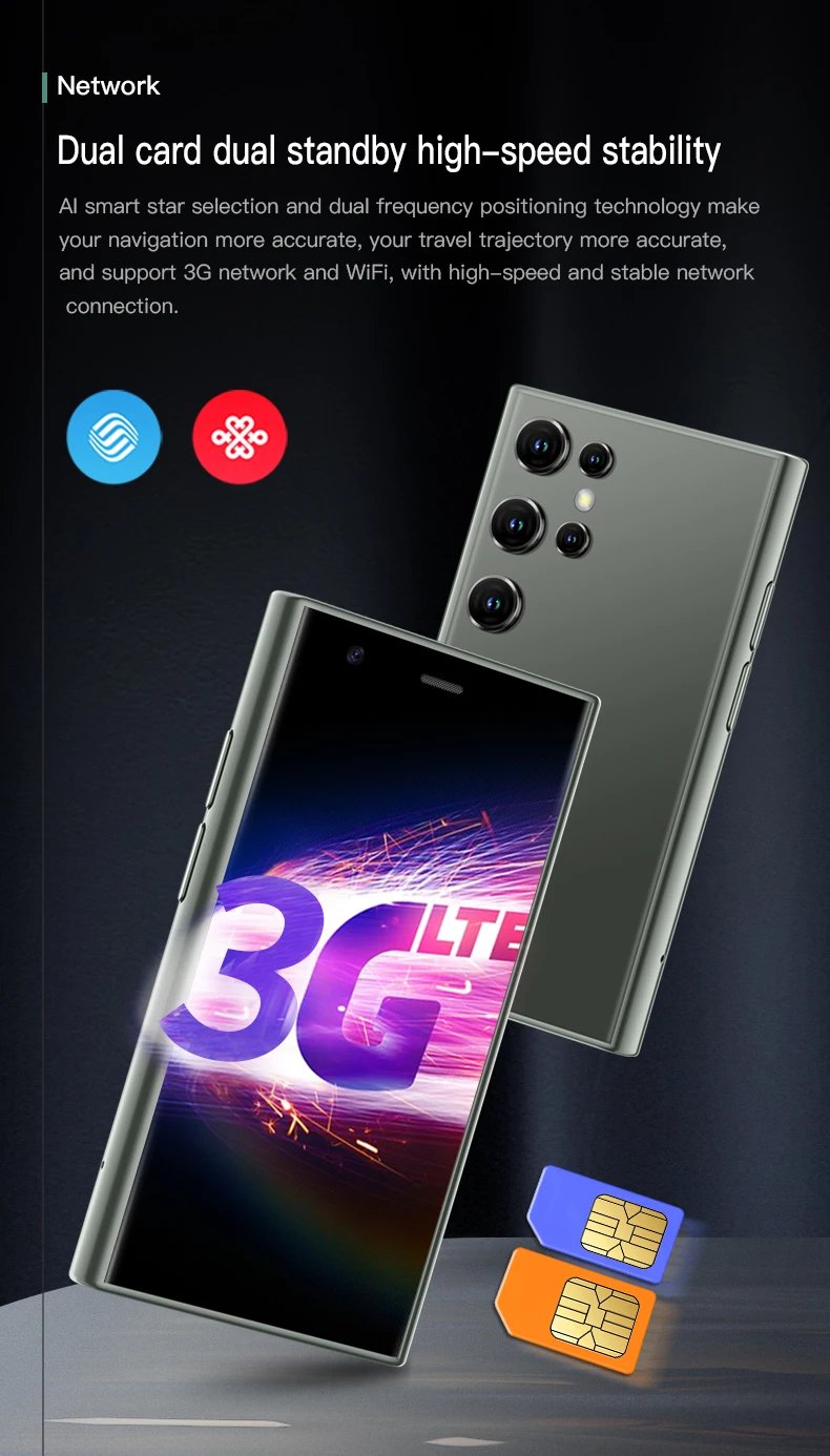 SOYES S23 Pro Smartphone 3.0-inch Mini Phone 3G Network Supports WIFI Bluetooth 2GB+16GB Memory Android Smartphone