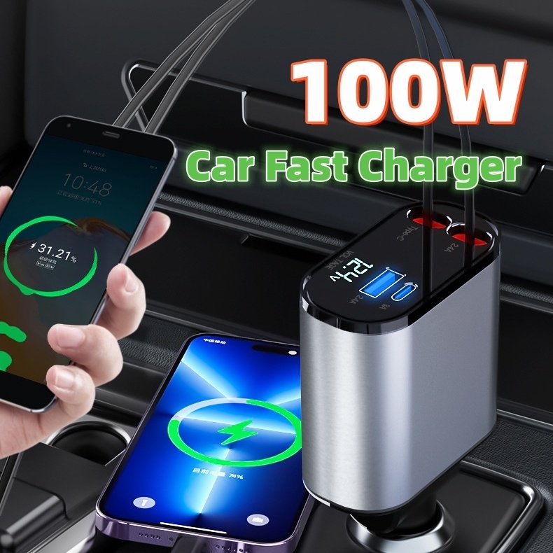 Super Fast Charging Car USB TYPE-C Adapter