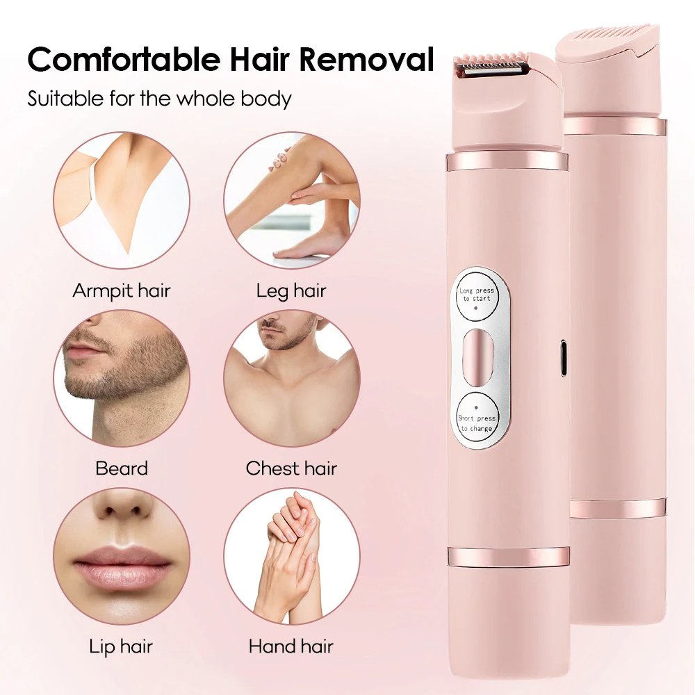 Painless Dual-Head Electric Hair Shaver