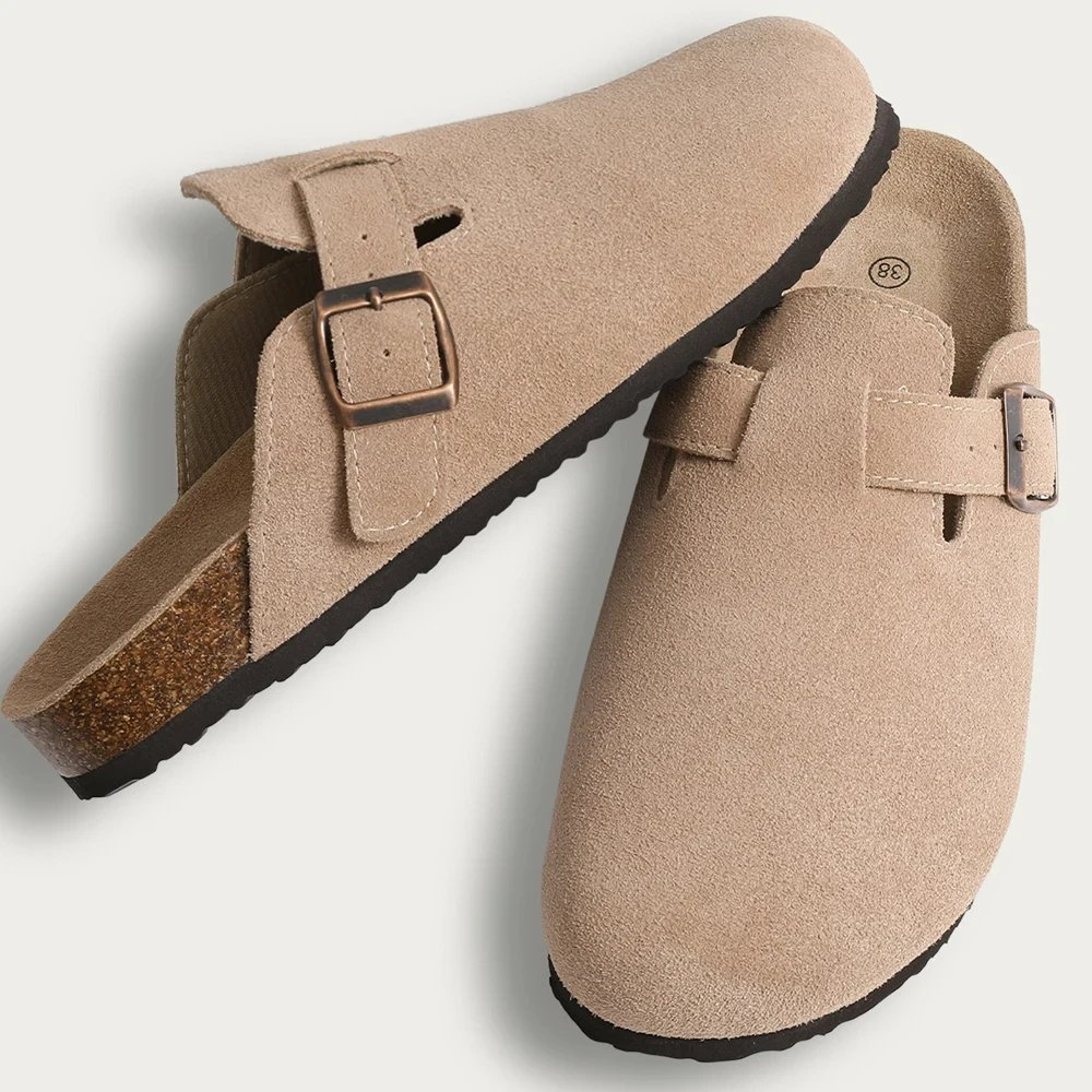 Crestar Cork Suede Mules Slippers