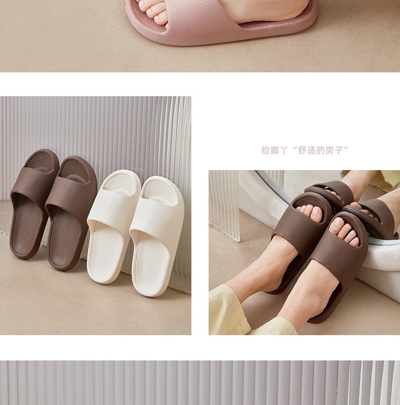 EVA Men Sandals Flip Flops Man Slippers Solid Color Simple Non-slip Soft Sole Comfortable Shower Slippers Outdoor Couple Shoes