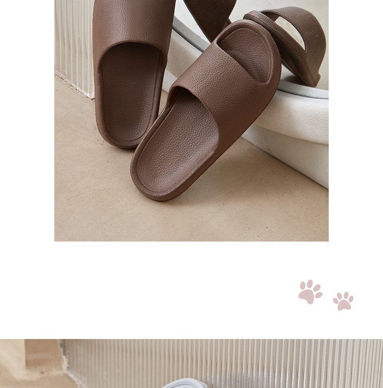 EVA Men Sandals Flip Flops Man Slippers Solid Color Simple Non-slip Soft Sole Comfortable Shower Slippers Outdoor Couple Shoes