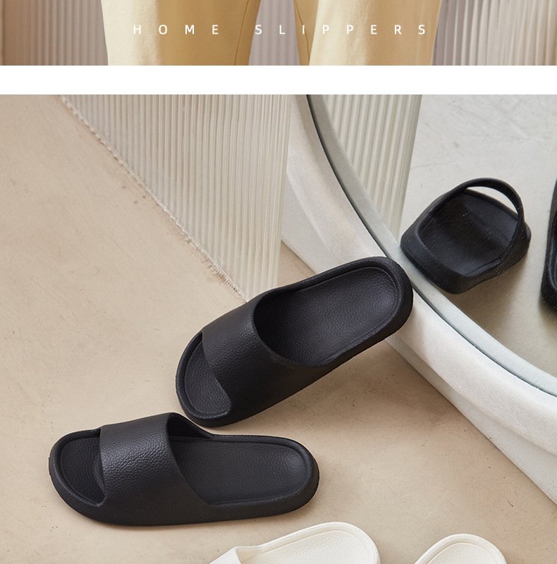 EVA Men Sandals Flip Flops Man Slippers Solid Color Simple Non-slip Soft Sole Comfortable Shower Slippers Outdoor Couple Shoes