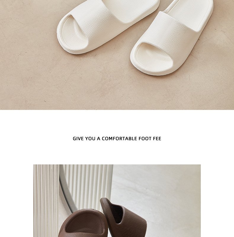 EVA Men Sandals Flip Flops Man Slippers Solid Color Simple Non-slip Soft Sole Comfortable Shower Slippers Outdoor Couple Shoes