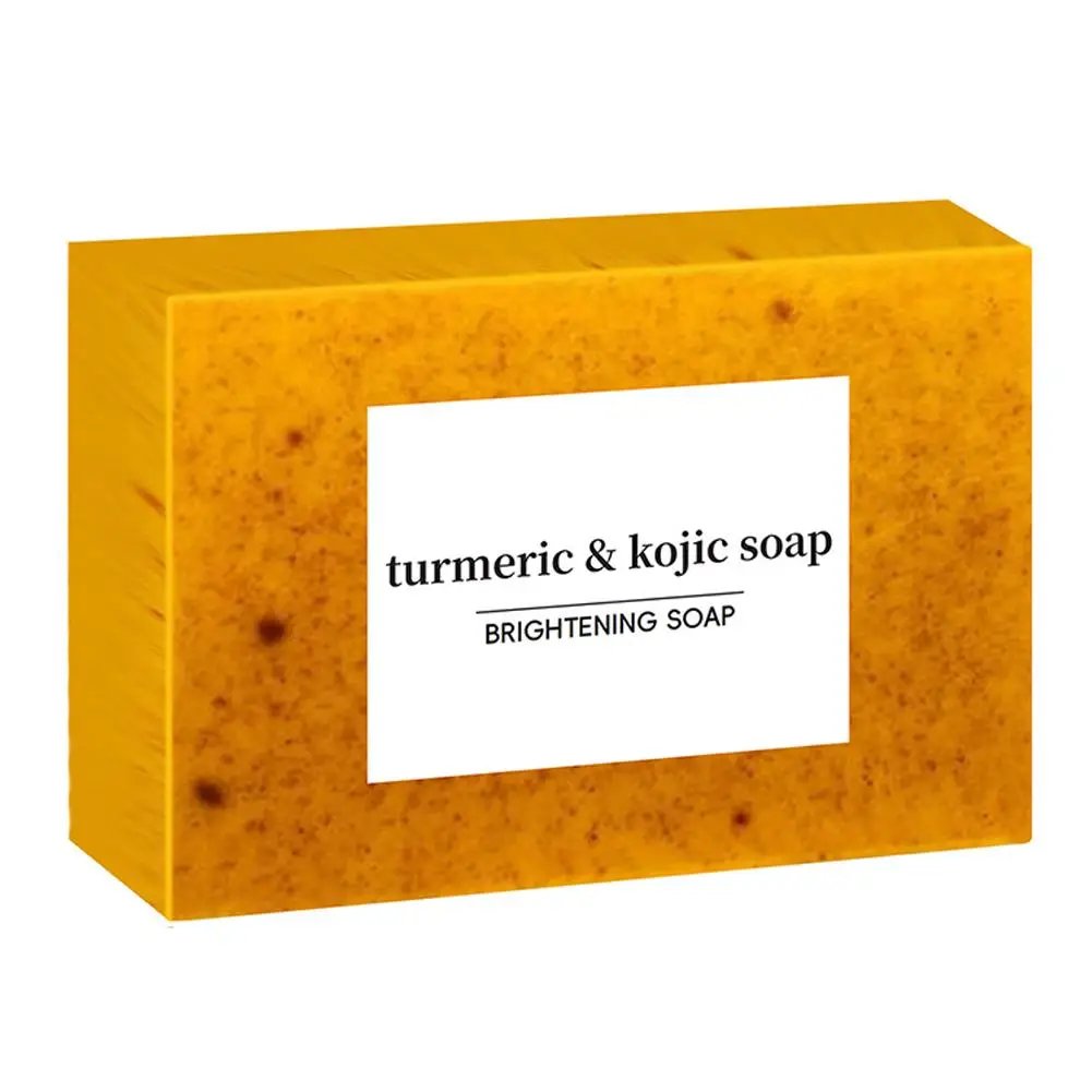 100g Turmeric Hand Made Soap, Lemon Kojic Acid Soap, Shower and Facial Soap body care 1/3/5pcs
