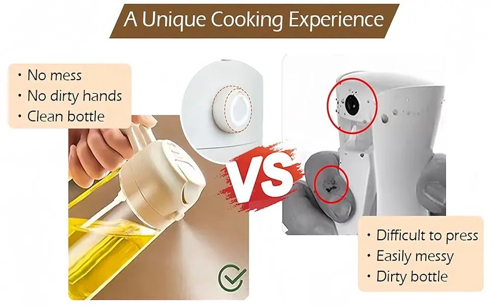 1-2PCS 2in1 Olive Oil Dispenser Bottle 500ml Plastic Oil Sprayer Cooking Oil Spray Tank BBQ Baking Picnic Kitchen Tools for Home 1-2PCS 2in1 Olive Oil Dispenser Bottle 500ml Plastic Oil Sprayer Cooking Oil Spray Tank BBQ Baking Picnic Kitchen Tools for Home