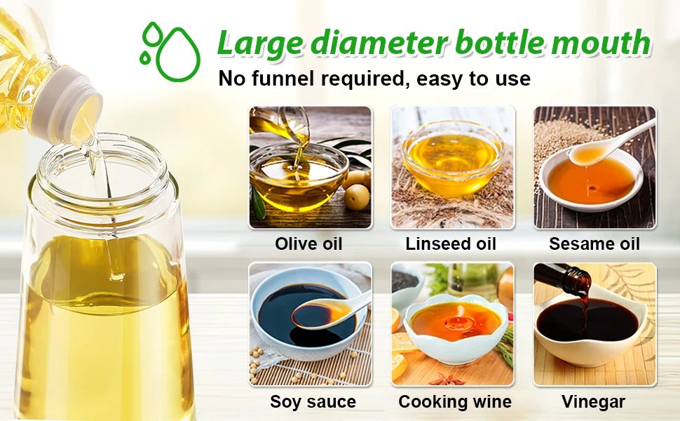 1-2PCS 2in1 Olive Oil Dispenser Bottle 500ml Plastic Oil Sprayer Cooking Oil Spray Tank BBQ Baking Picnic Kitchen Tools for Home 1-2PCS 2in1 Olive Oil Dispenser Bottle 500ml Plastic Oil Sprayer Cooking Oil Spray Tank BBQ Baking Picnic Kitchen Tools for Home