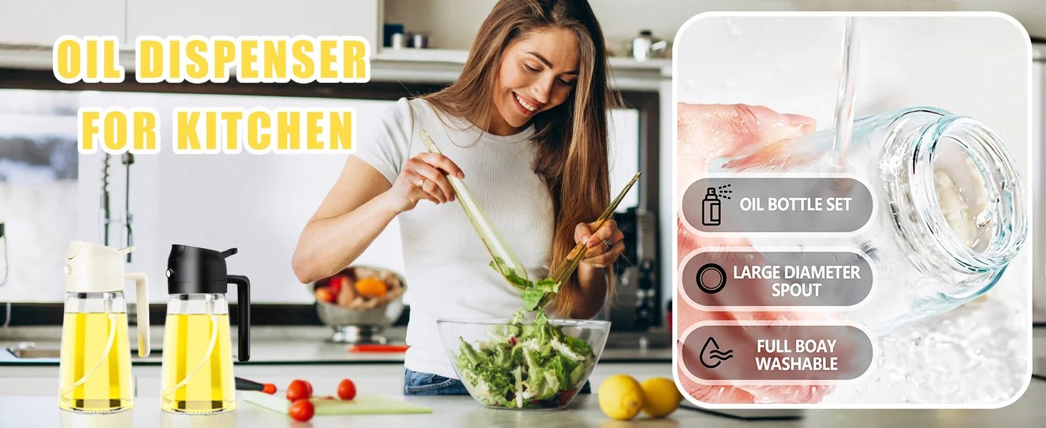 1-2PCS 2in1 Olive Oil Dispenser Bottle 500ml Plastic Oil Sprayer Cooking Oil Spray Tank BBQ Baking Picnic Kitchen Tools for Home 1-2PCS 2in1 Olive Oil Dispenser Bottle 500ml Plastic Oil Sprayer Cooking Oil Spray Tank BBQ Baking Picnic Kitchen Tools for Home