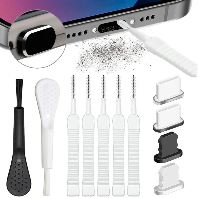 Cell Phone Charging Port Cleaning Brush