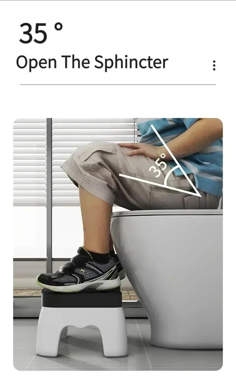 1PC Waterproof Squatty Potty Toilet Stool Toilet Foot Stool Squat Stool For Pregnant Woman Children Adult Old People