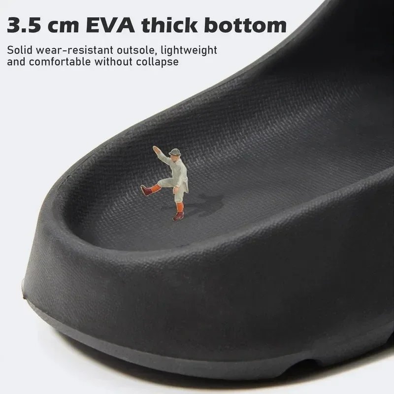 Men's Slippers Cloud Thick-soled Sandals Summer Fashion Soft Bottom Beach Men Slippers Women's Sandals EVA Slides Beach Sandals