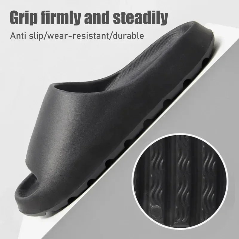 Men's Slippers Cloud Thick-soled Sandals Summer Fashion Soft Bottom Beach Men Slippers Women's Sandals EVA Slides Beach Sandals