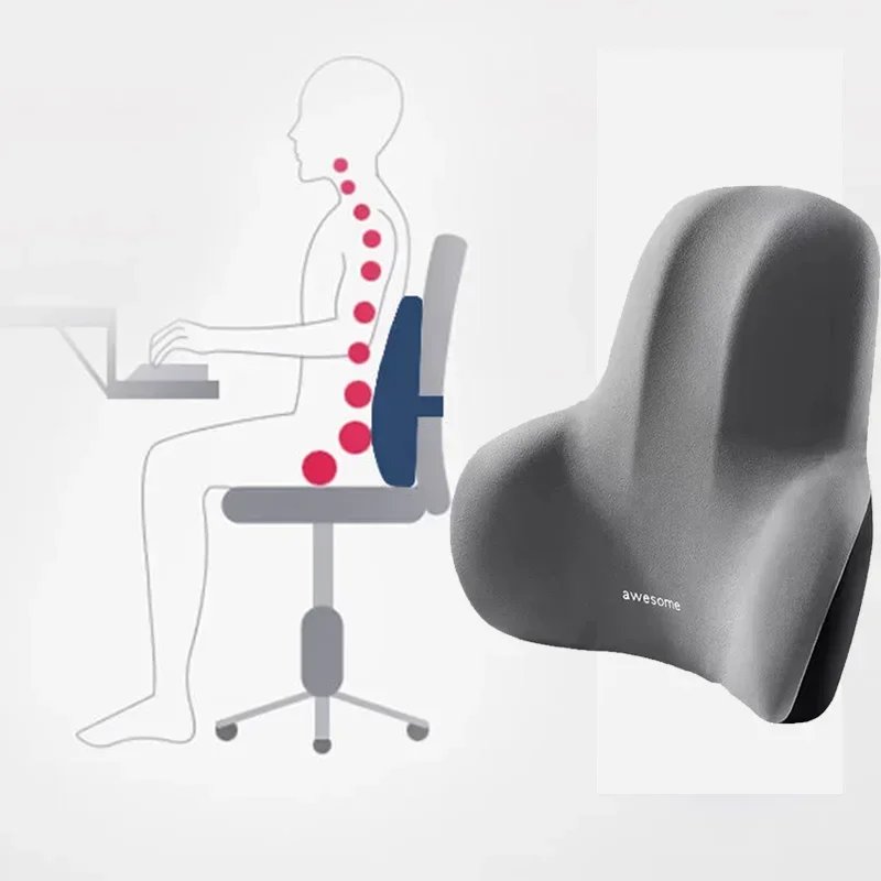 Memory Foam Lumbar Back Cushion for Car Office Gaming Chairs and Postpartum Waist Support Multi Functional Pain Relief Pillow Memory Foam Lumbar Back Cushion for Car Office Gaming Chairs and Postpartum Waist Support Multi Functional Pain Relief Pillow