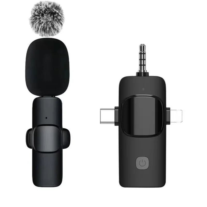 Basix Wireless Lavalier Microphone Audio Recording Mini Replaceable Windproof Wool Microphone for iPhone16 Shoot vlog YouTube Basix Wireless Lavalier Microphone Audio Recording Mini Replaceable Windproof Wool Microphone for iPhone16 Shoot vlog YouTube