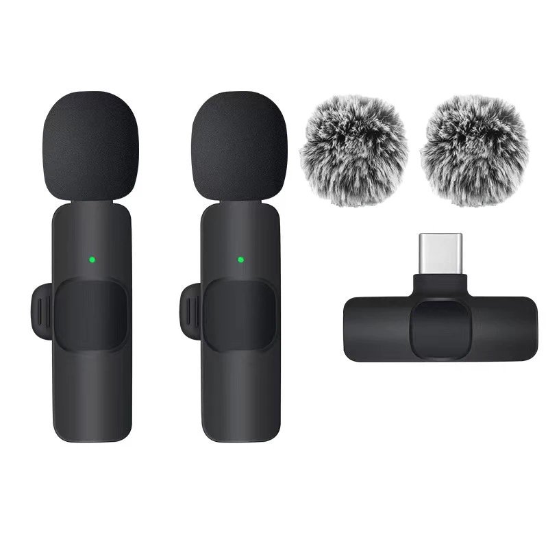 Basix Wireless Lavalier Microphone Audio Recording Mini Replaceable Windproof Wool Microphone for iPhone16 Shoot vlog YouTube Basix Wireless Lavalier Microphone Audio Recording Mini Replaceable Windproof Wool Microphone for iPhone16 Shoot vlog YouTube
