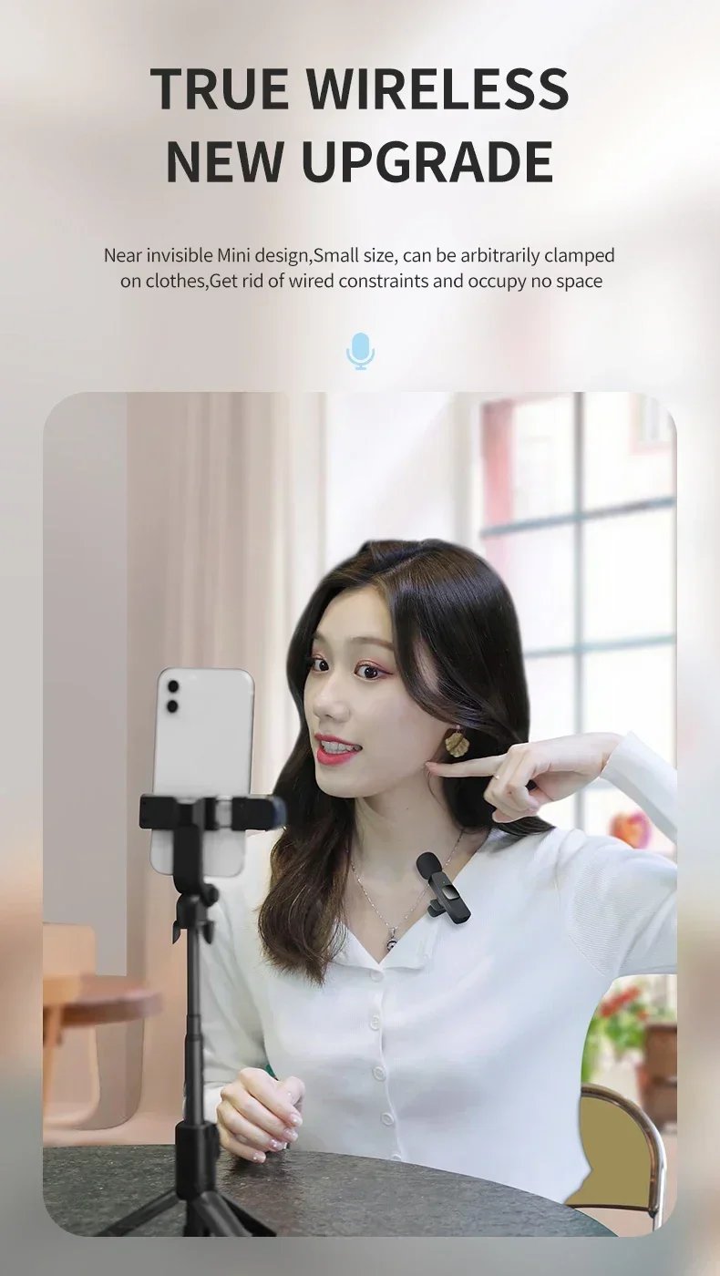 Basix Wireless Lavalier Microphone Audio Recording Mini Replaceable Windproof Wool Microphone for iPhone16 Shoot vlog YouTube Basix Wireless Lavalier Microphone Audio Recording Mini Replaceable Windproof Wool Microphone for iPhone16 Shoot vlog YouTube