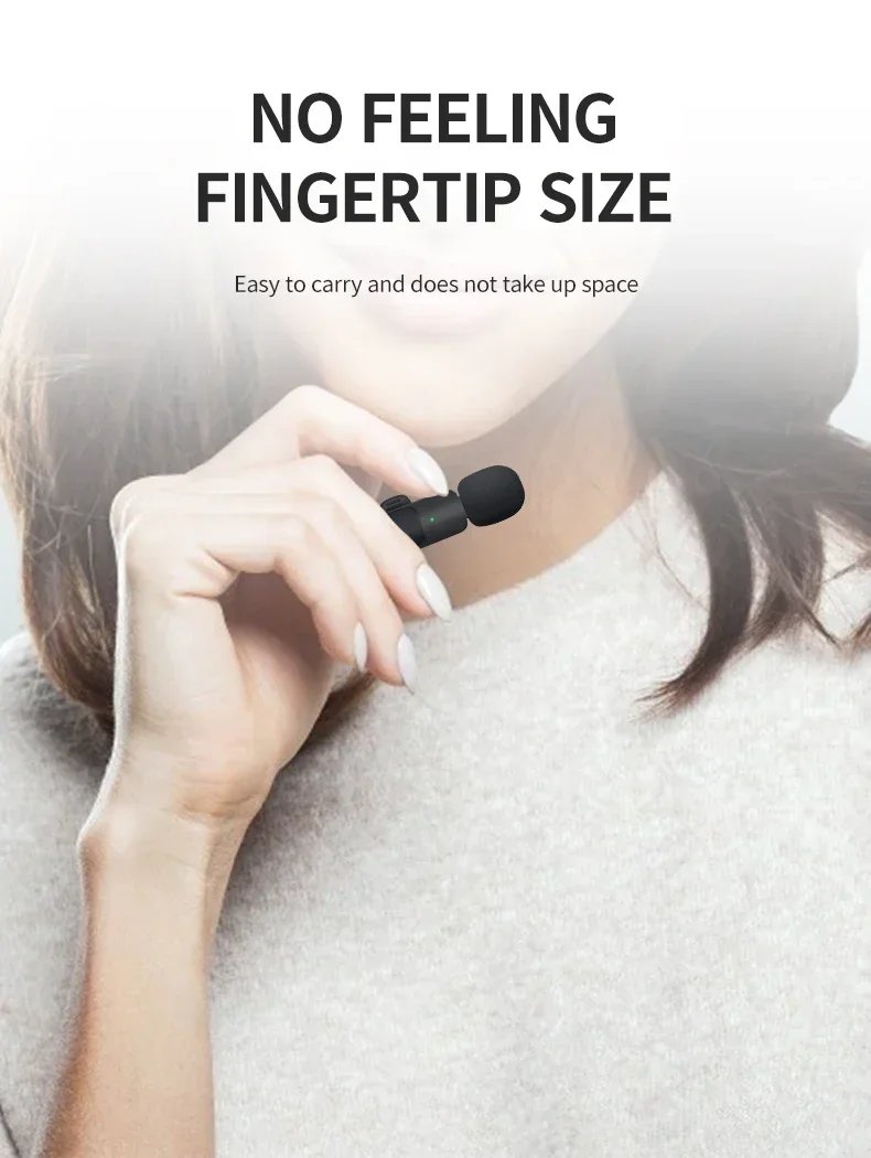 Basix Wireless Lavalier Microphone Audio Recording Mini Replaceable Windproof Wool Microphone for iPhone16 Shoot vlog YouTube Basix Wireless Lavalier Microphone Audio Recording Mini Replaceable Windproof Wool Microphone for iPhone16 Shoot vlog YouTube
