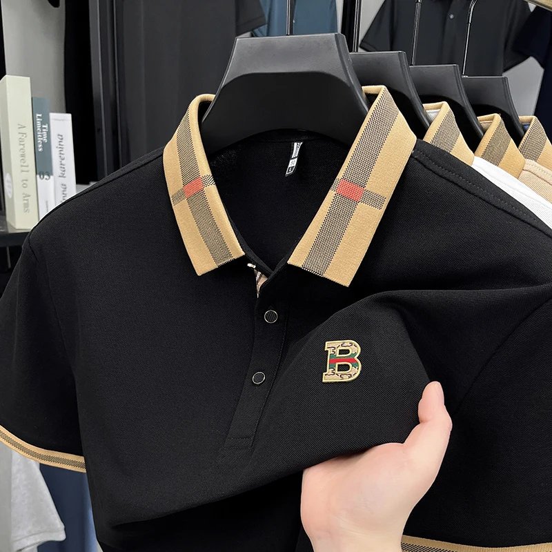 stand collar polo business casual T-shirt