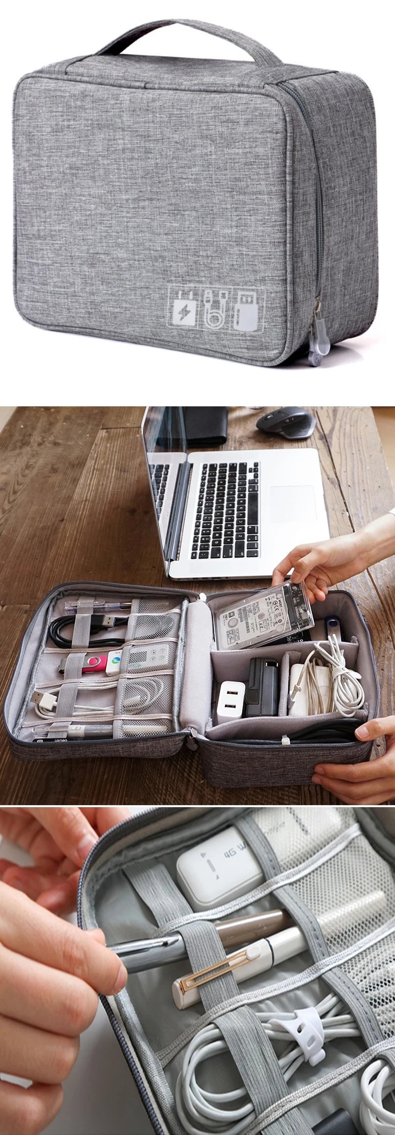 Travel Cable storage bag Portable waterproof Digital electronic storage bag USB data cable charger plug storage cable storagebag Travel Cable storage bag Portable waterproof Digital electronic storage bag USB data cable charger plug storage cable storagebag