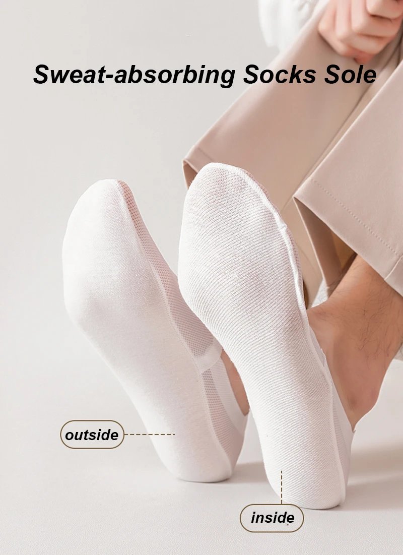 3Pair / Lot Men Boat Socks Fashion Summer Thin Invisible Sock Breathable Soft Casual Sox High Quality Elastic Mesh Sokken Meias