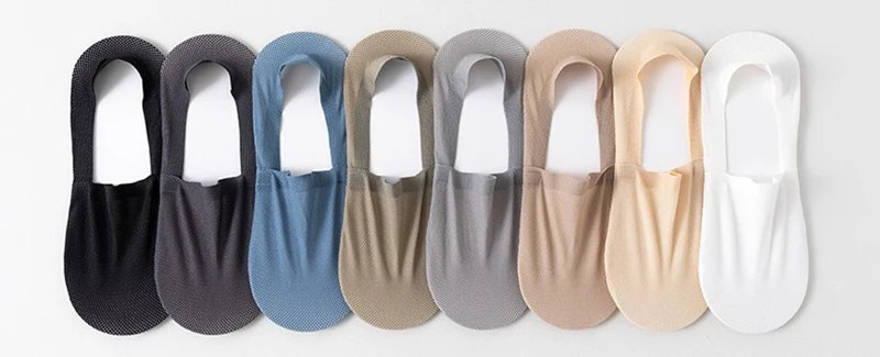 3Pair / Lot Men Boat Socks Fashion Summer Thin Invisible Sock Breathable Soft Casual Sox High Quality Elastic Mesh Sokken Meias