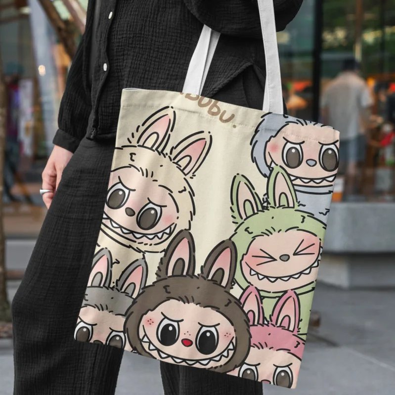 Lisa Same Labubu Female Canvas Bag