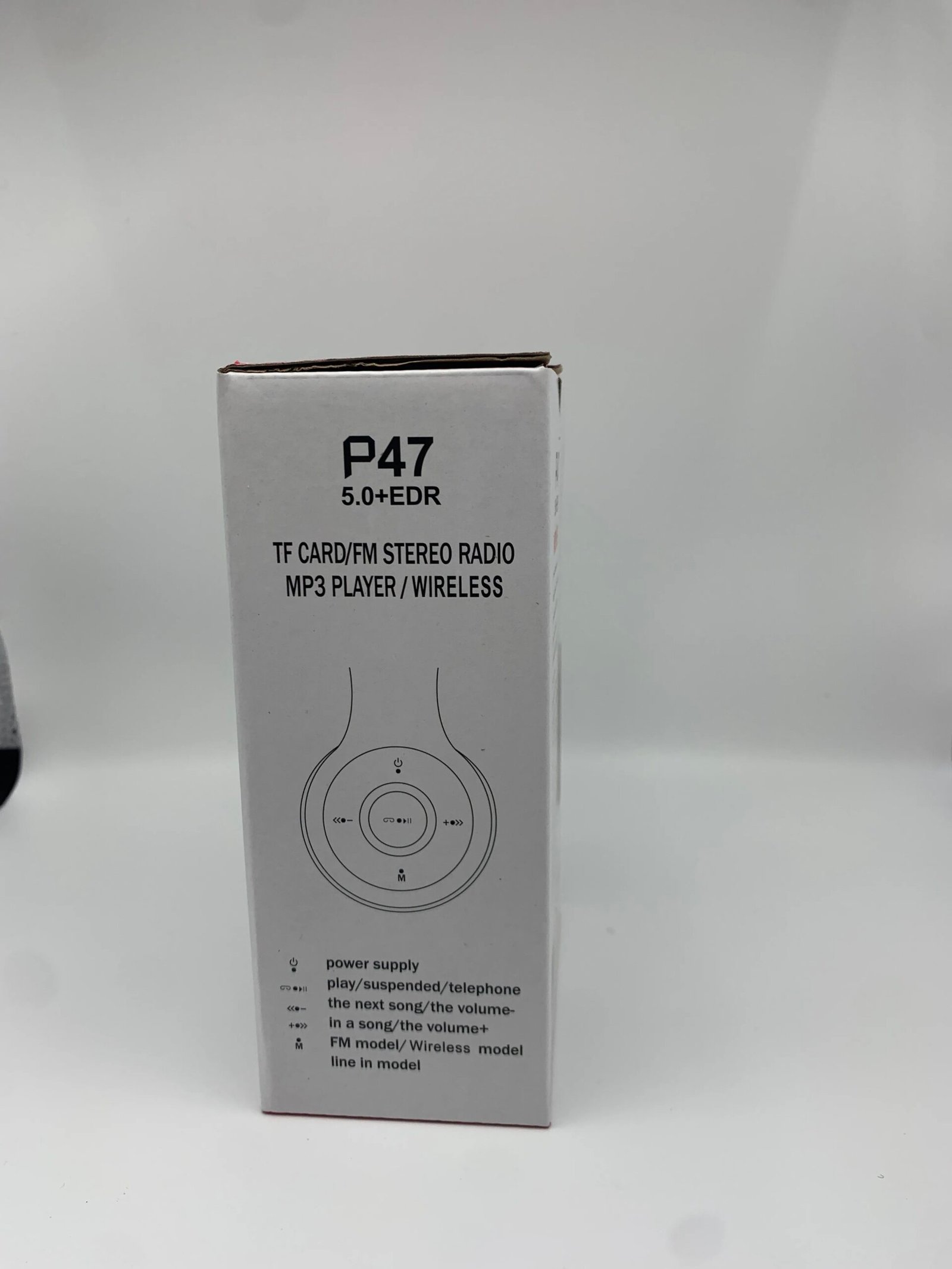 P47 Bluetooth 5.0 Wireless Headphone Foldable HIFI Stereo Bass Earphone Kid Helmet Gift With Mic USB Adaptor For iPhone Game