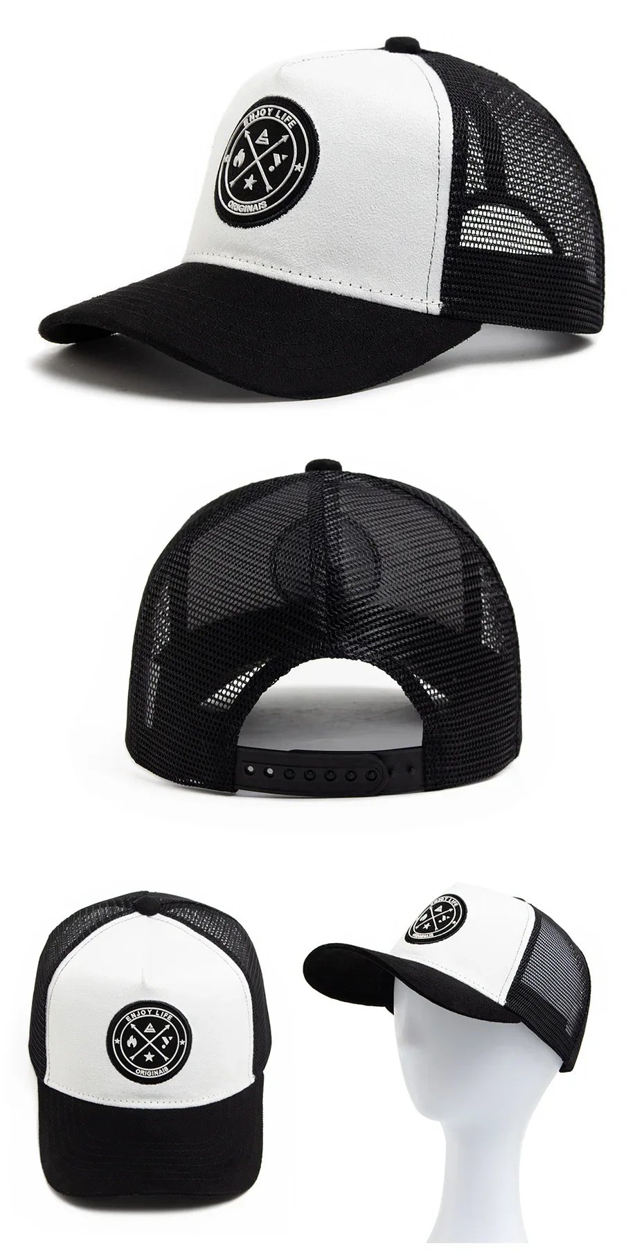 Summer Mesh Baseball Cap Women Men Snapback Hat Casual Breathable Letter Icon Unisex Hip Hop Trucker Caps Outdoor Sports Dad Hat