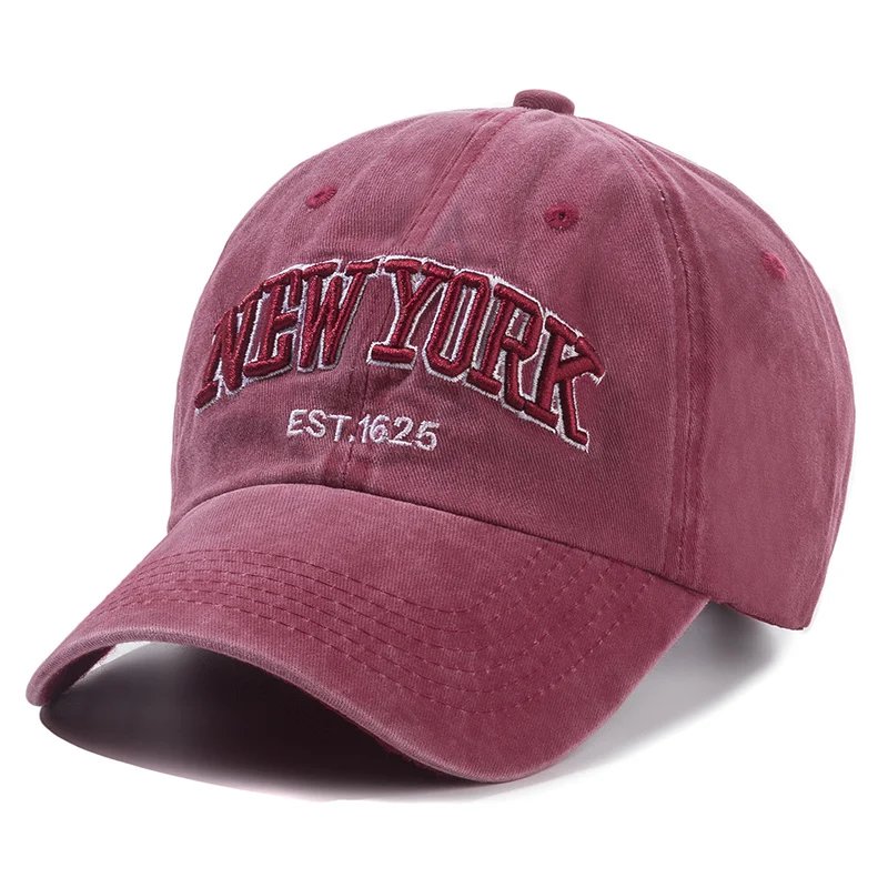 2025 New York Washed Cotton Cap For Men Women Gorras Snapback Caps Baseball Caps Sun protection Casquette Dad Hat Outdoors Cap