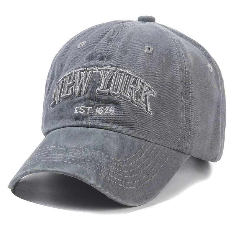 2025 New York Washed Cotton Cap For Men Women Gorras Snapback Caps Baseball Caps Sun protection Casquette Dad Hat Outdoors Cap