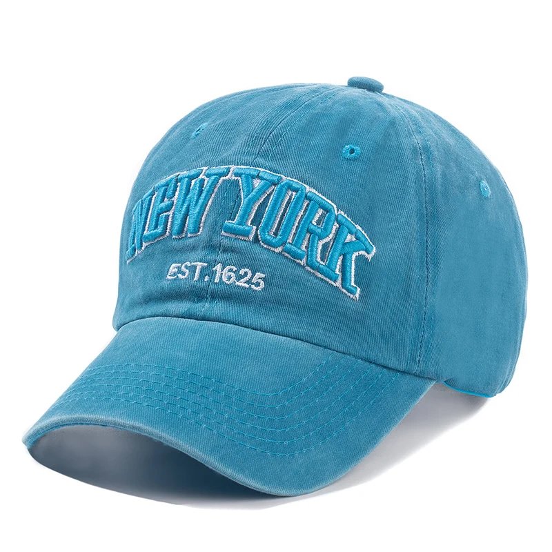 2025 New York Washed Cotton Cap For Men Women Gorras Snapback Caps Baseball Caps Sun protection Casquette Dad Hat Outdoors Cap