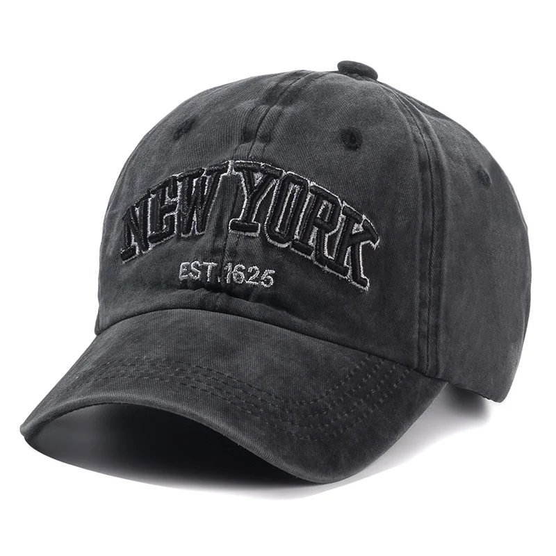 2025 New York Washed Cotton Cap For Men Women Gorras Snapback Caps Baseball Caps Sun protection Casquette Dad Hat Outdoors Cap