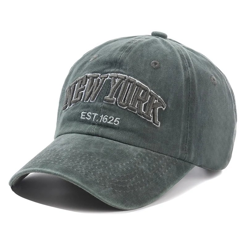 2025 New York Washed Cotton Cap For Men Women Gorras Snapback Caps Baseball Caps Sun protection Casquette Dad Hat Outdoors Cap