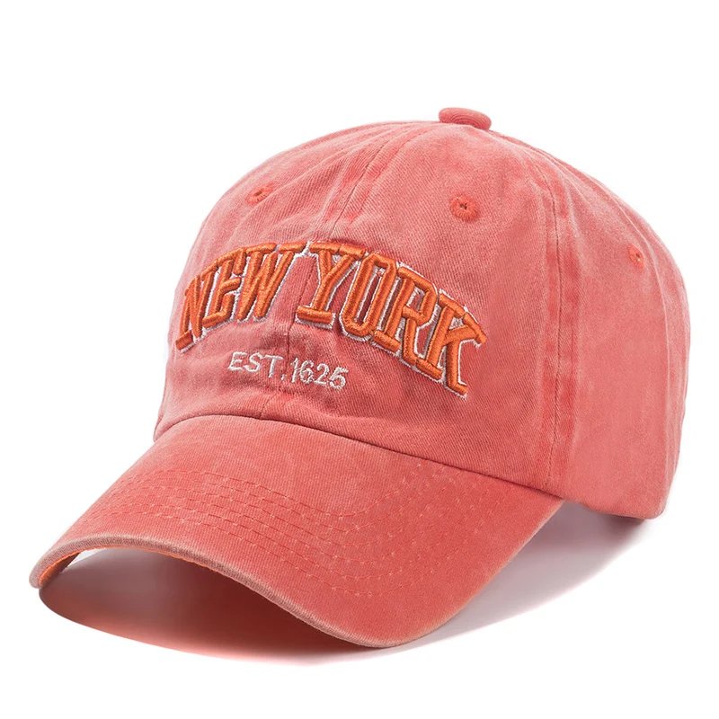 2025 New York Washed Cotton Cap For Men Women Gorras Snapback Caps Baseball Caps Sun protection Casquette Dad Hat Outdoors Cap