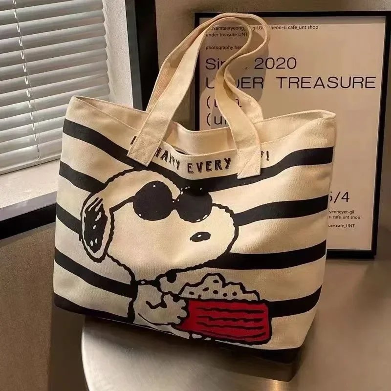 Disney Snoopy Cute Large Canvas Bag