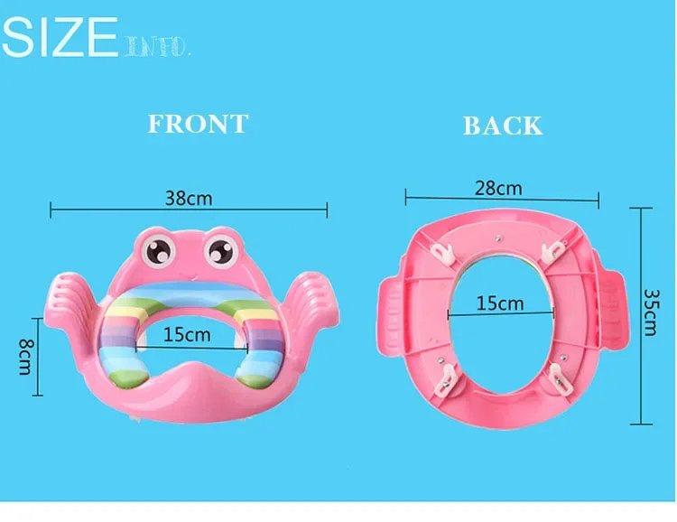 Baby Child Potty Toilet Trainer Seat Step Stool Ladder Adjustable Training Chair comfortable cartoon cute toilet seat for childr