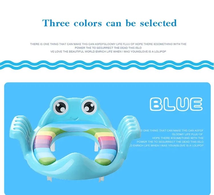 Baby Child Potty Toilet Trainer Seat Step Stool Ladder Adjustable Training Chair comfortable cartoon cute toilet seat for childr