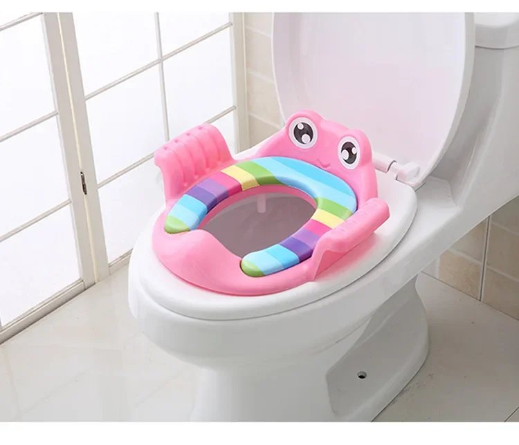 Baby Child Potty Toilet Trainer Seat Step Stool Ladder Adjustable Training Chair comfortable cartoon cute toilet seat for childr
