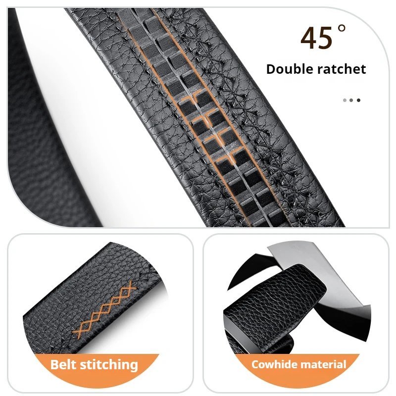 OYIFAN Men Belt Genuine Leather Belt for men Automatic belts Adjustable waistband Business belts 허리띠 OYIFAN Men Belt Genuine Leather Belt for men Automatic belts Adjustable waistband Business belts 허리띠