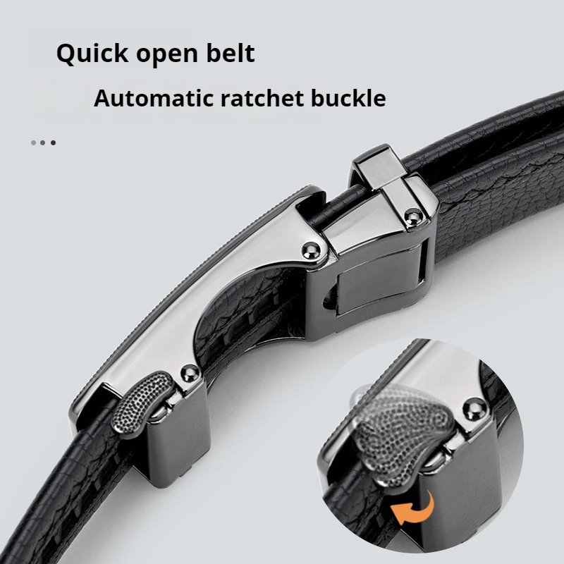 OYIFAN Men Belt Genuine Leather Belt for men Automatic belts Adjustable waistband Business belts 허리띠 OYIFAN Men Belt Genuine Leather Belt for men Automatic belts Adjustable waistband Business belts 허리띠
