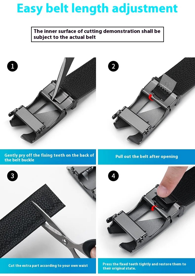 OYIFAN Men Belt Genuine Leather Belt for men Automatic belts Adjustable waistband Business belts 허리띠 OYIFAN Men Belt Genuine Leather Belt for men Automatic belts Adjustable waistband Business belts 허리띠