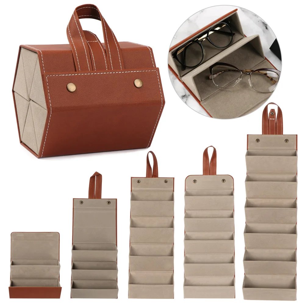 Multi-slot Portable Glasses Organizer 2/3/4/5/6 Multi-slot Eyeglasses Storage Display Travel Sunglasses Case Multi-slot Portable Glasses Organizer 2/3/4/5/6 Multi-slot Eyeglasses Storage Display Travel Sunglasses Case